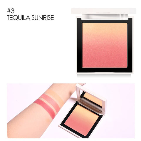 FOCALLURE Face Blush Palette Mineral Blush Powder Natural Pink Cheek Waterproof Long Lasting Gradient Color Blushes Maquiagem