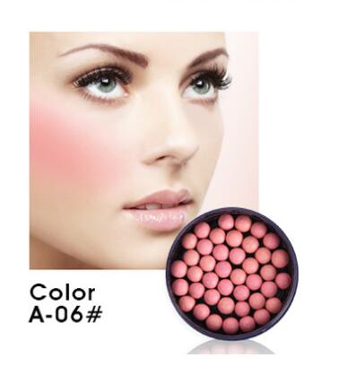 6 Colors Blush Balls Matte Cheek Blush Palette Base Foundation Bronzer Powder Makeup Nude Face Contour Blusher Pearls Cosmetics