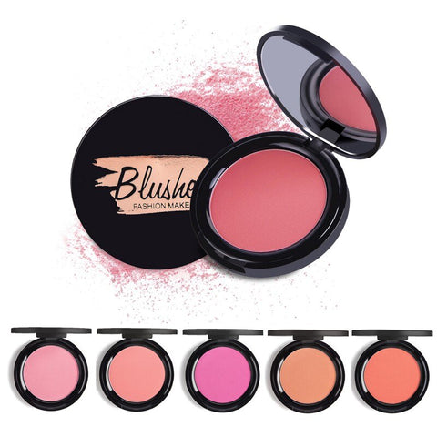 Waterproof Baked Blush Face Base Shimmer Shine Blush Palette Blush Baked Cheek Face Blusher Blush Powder Makeup Cosmetic