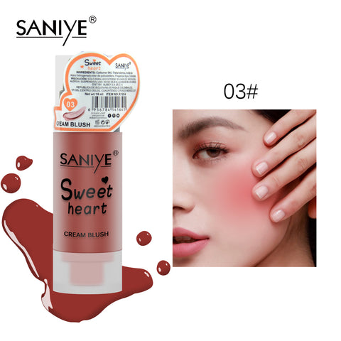 SANIYE Liquid Facial Blush Matte Cream Blush Nude Makeup Face Cheek Pink Blush Contour Cosmetics Rubor en Crema R1204