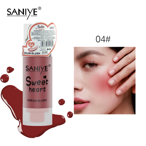 SANIYE Liquid Facial Blush Matte Cream Blush Nude Makeup Face Cheek Pink Blush Contour Cosmetics Rubor en Crema R1204