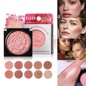 Blush Baked Cheek Face Blusher Texture Baked Blush Face Base Mineral Blusher Palette Blush Makeup 10 Colors Maquillage Facial