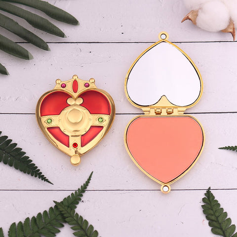 Sailor Moon Blusher Palette Facial Mineral Blush Makeup 6 Colors Cosmic Heart Compact Matte Blusher Powder Rouge Cheek Blusher