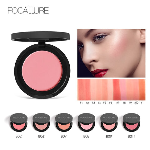 Focallure Cheek Blush High Quality Face Blusher Bronzer Makeup Mineral Powder Blushers Blusher palette Cosmetics