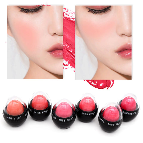 6 Colors Face Matte Blush Cream Makeup Cheek Blusher Mineral Blusher Foundation Contour Makeup Cream