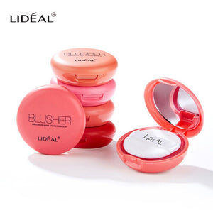 LIDEAL Brand Makeup Cheek Blush Powder Baked Blusher Rouge Base Foundation Natural Face Blush Palette Makeup Soft color lustre