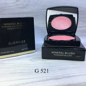 Brand GUERNISS Long-lasting Natural Mineral Blush Fards a joues poudre powder Professional Face Make-up Cheek Color 4 colors