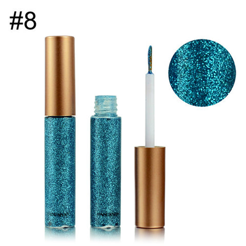 Liquid Eyeshadow Glitter Eye Shadow Pen Waterproof Long Lasting Shimmer  metallic Liner Party Eye Cosmetic Makeup