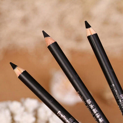 2Pcs Black Smooth Waterproof EyeLiner Eyebrow Pencil Long Lasting Eye Brow Tattoo Dye Tint Pen Cosmetics Eye Makeup Beauty Tool