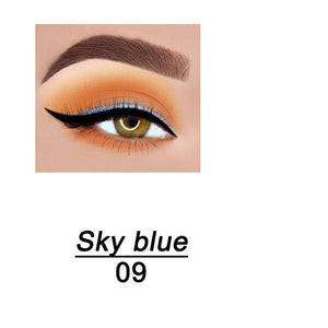 Eyeliner Gel Pencil Long Lasting Waterproof No Blooming Makeup Cosmetic With Sharpener 14 Color Pearlescent Matte Eye Shadow Pen