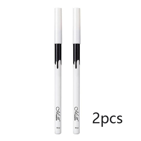 White Color Eyeliner Wooden Eyeliner Pencil Makeup Smooth Brighten Eyeliner Pen Waterproof Lasting White Eyes Liner Pen Cosmetic