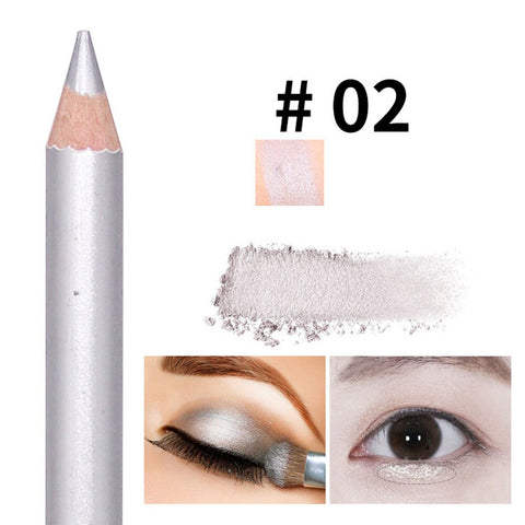 10 Colors Double-headed Pearlescent Eye Shadow Pencil High-light Lying Silkworm Pen Brightening Waterproof Eye Liner Pencil