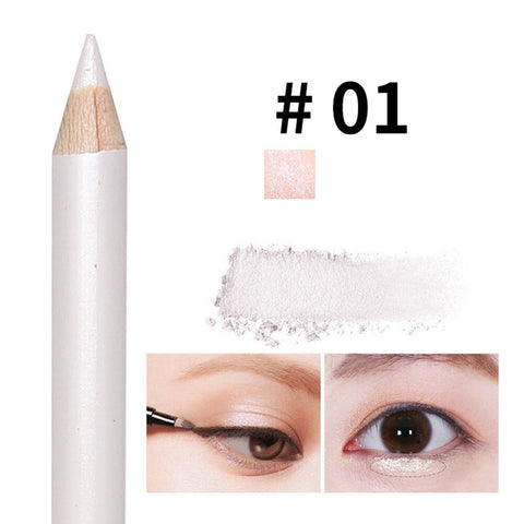 10 Colors Double-headed Pearlescent Eye Shadow Pencil High-light Lying Silkworm Pen Brightening Waterproof Eye Liner Pencil