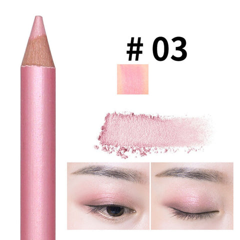 10 Colors Double-headed Pearlescent Eye Shadow Pencil High-light Lying Silkworm Pen Brightening Waterproof Eye Liner Pencil