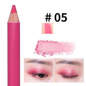 10 Colors Double-headed Pearlescent Eye Shadow Pencil High-light Lying Silkworm Pen Brightening Waterproof Eye Liner Pencil