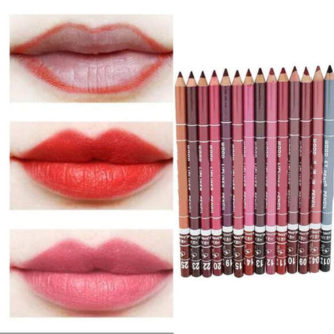 GAM-BELLE Waterproof Lip Liner Pencil 15CM 28 Colors Women's Professional Long Lasting Lip liner pencil 1pcs